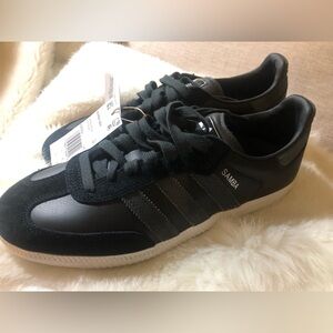 NWT Adidas Samba ADV black grey M 7 W 8